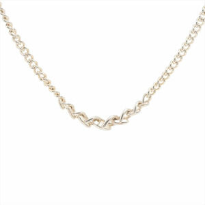 Tiffany Co Forge Graduated Link Necklace Sterling Silver